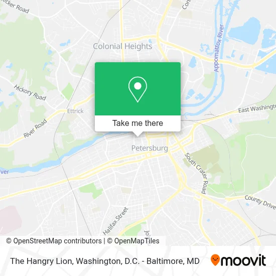 The Hangry Lion map