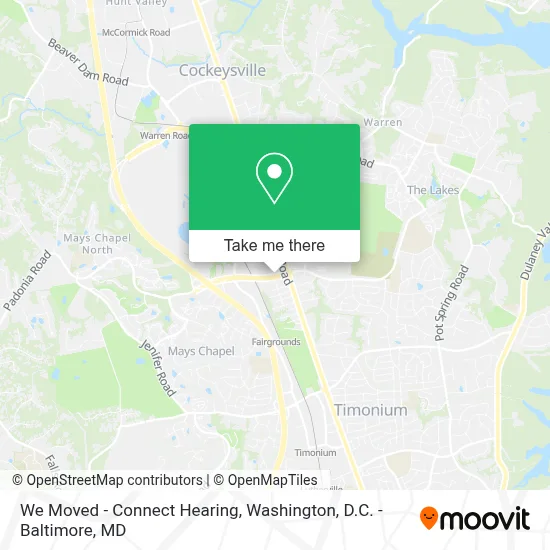 We Moved - Connect Hearing map