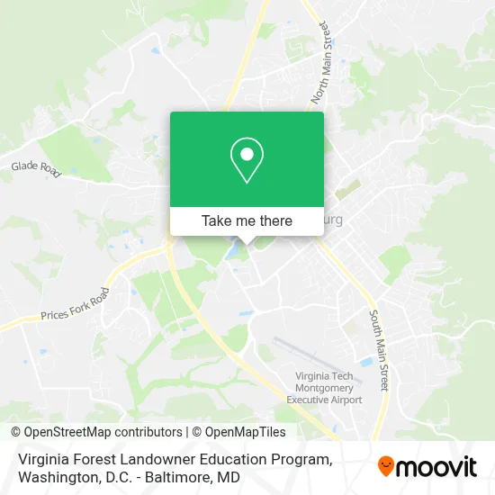 Virginia Forest Landowner Education Program map