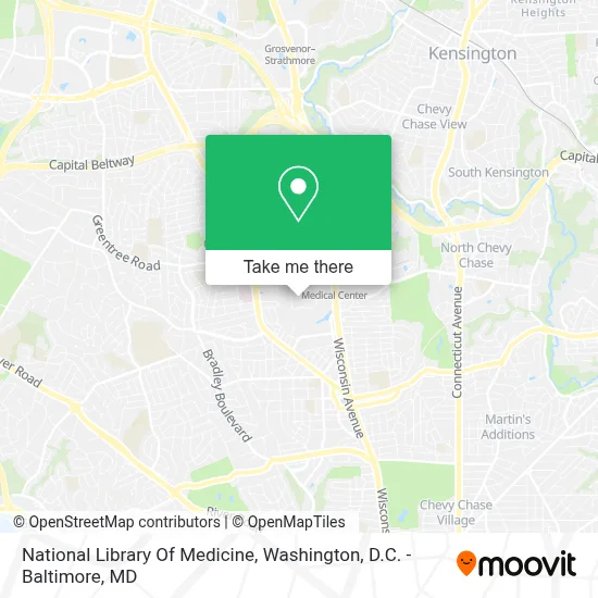 National Library Of Medicine map