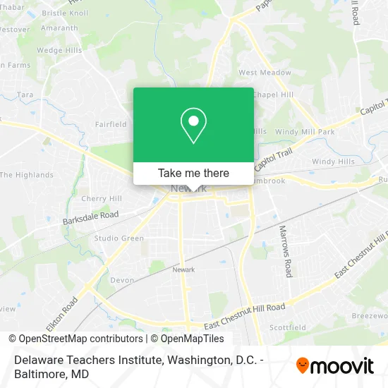 Delaware Teachers Institute map