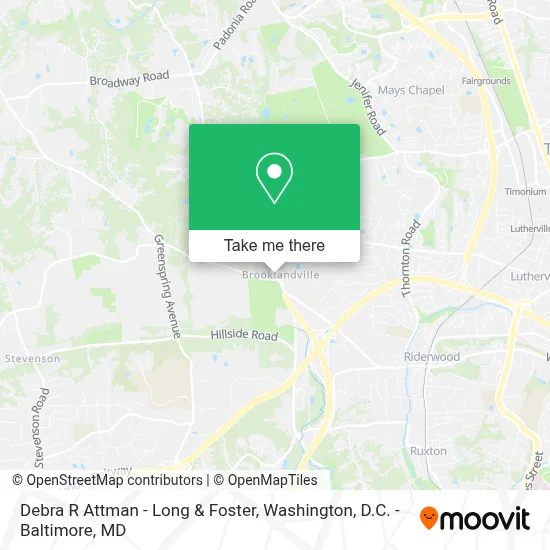 Debra R Attman - Long & Foster map