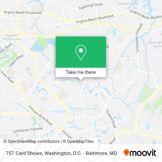 757 Card Shows map