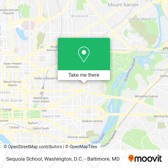 Sequoia School map