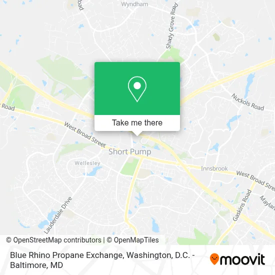 Blue Rhino Propane Exchange map