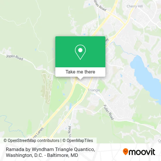 Ramada by Wyndham Triangle Quantico map