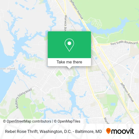 Rebel Rose Thrift map
