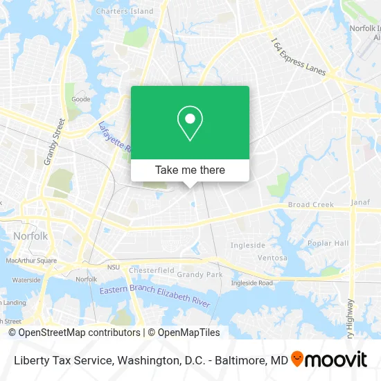 Liberty Tax Service map