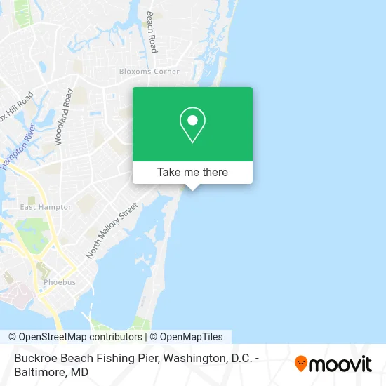 Buckroe Beach Fishing Pier map