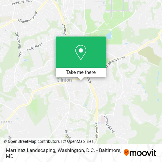 Martinez Landscaping map