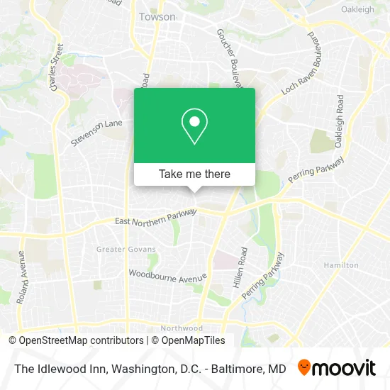 The Idlewood Inn map