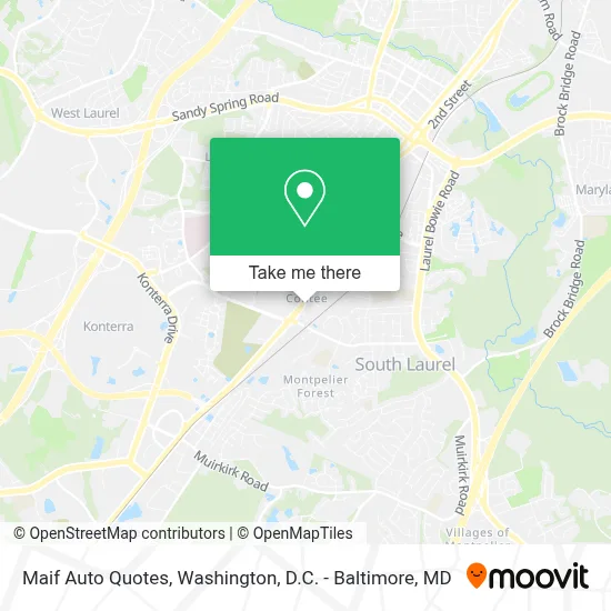 Maif Auto Quotes map