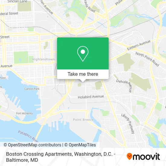 Boston Crossing Apartments map