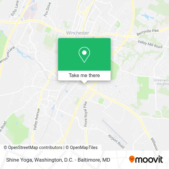 Shine Yoga map