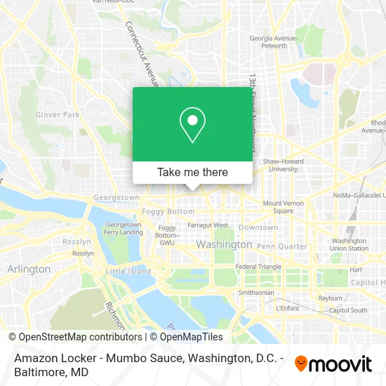 Amazon Locker - Mumbo Sauce map