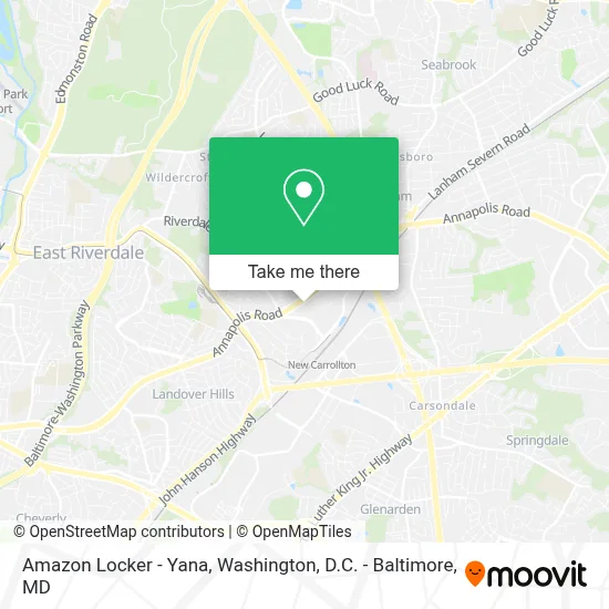 Amazon Locker - Yana map