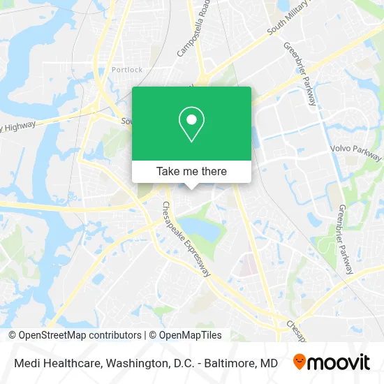 Medi Healthcare map
