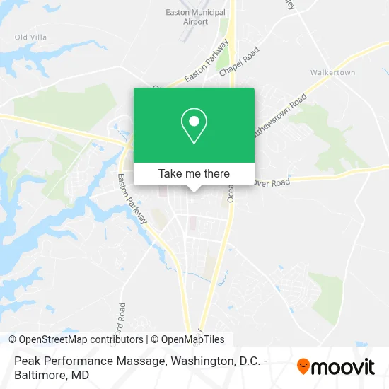 Peak Performance Massage map