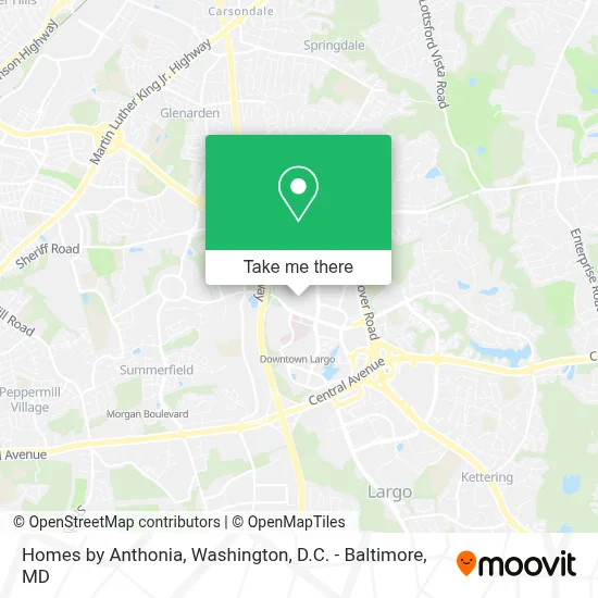 Homes by Anthonia map