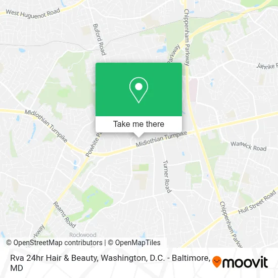 Rva 24hr Hair & Beauty map