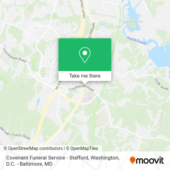 Covenant Funeral Service - Stafford map
