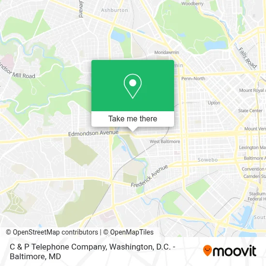 C & P Telephone Company map
