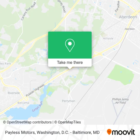 Payless Motors map