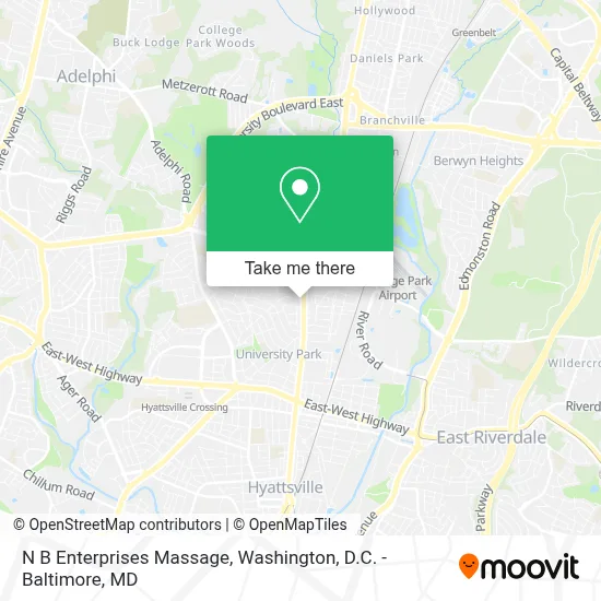N B Enterprises Massage map