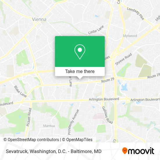 Sevatruck map