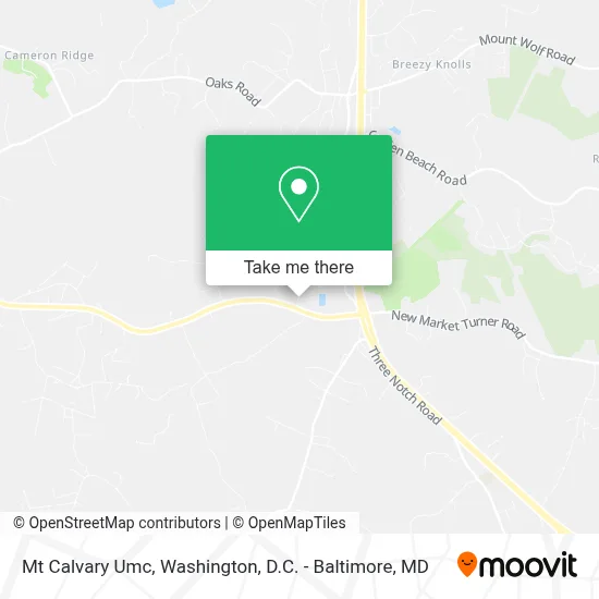 Mt Calvary Umc map