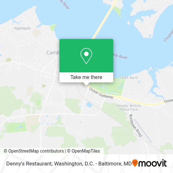 Denny's Restaurant map