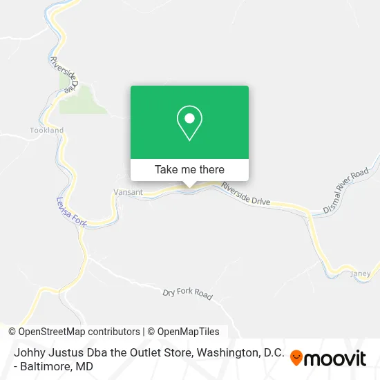 Johhy Justus Dba the Outlet Store map