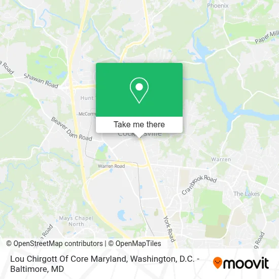 Lou Chirgott Of Core Maryland map
