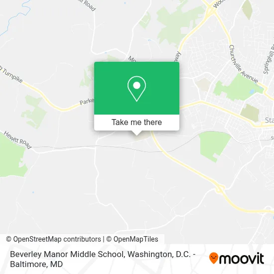 Beverley Manor Middle School map