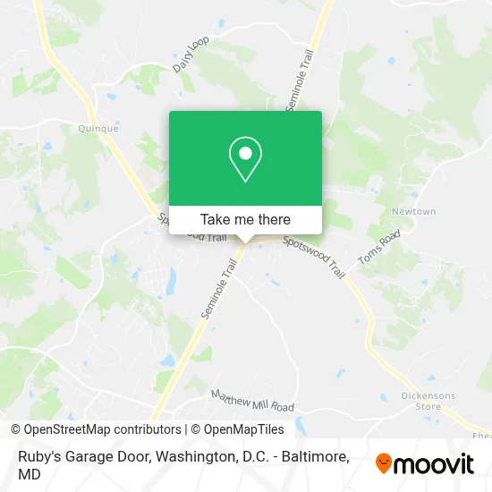 Ruby's Garage Door map