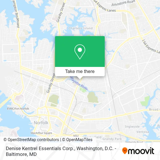 Denise Kentrel Essentials Corp. map