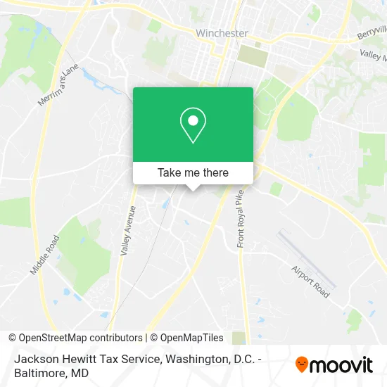 Jackson Hewitt Tax Service map