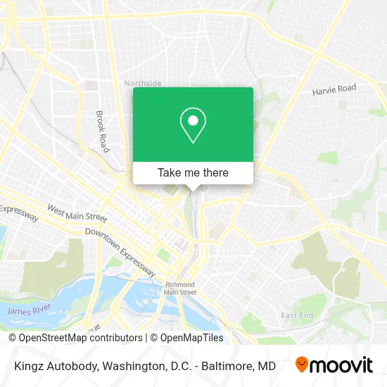 Kingz Autobody map