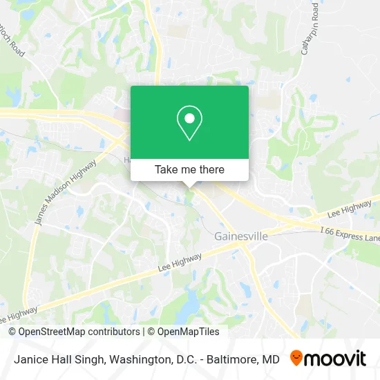 Janice Hall Singh map