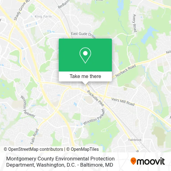 Montgomery County Environmental Protection Department map