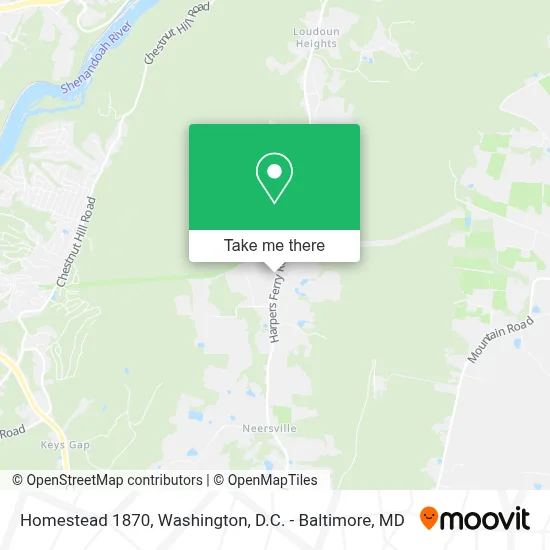 Homestead 1870 map