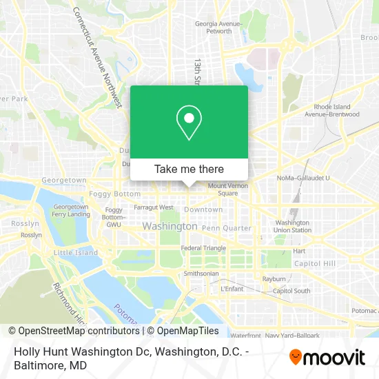 Holly Hunt Washington Dc map