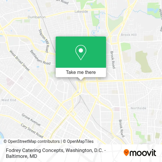 Fodrey Catering Concepts map