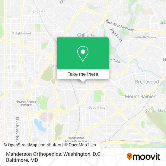 Manderson Orthopedics map