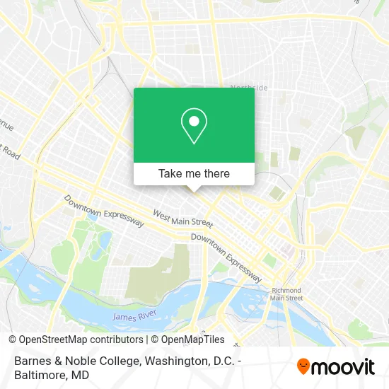 Barnes & Noble College map