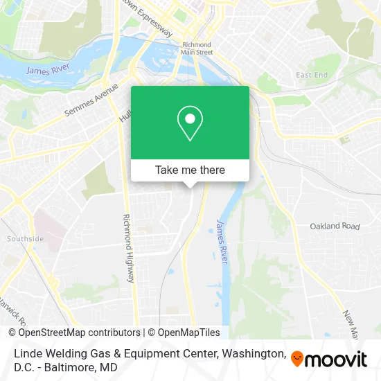 Linde Welding Gas & Equipment Center map