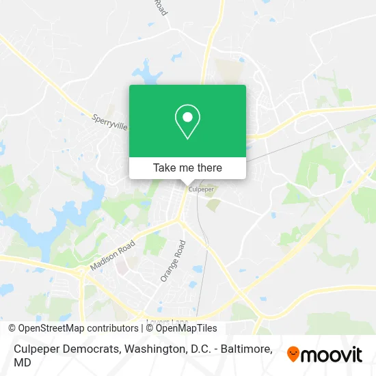 Culpeper Democrats map