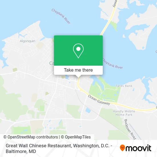 Great Wall Chinese Restaurant map
