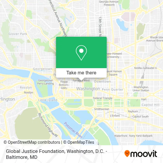 Global Justice Foundation map