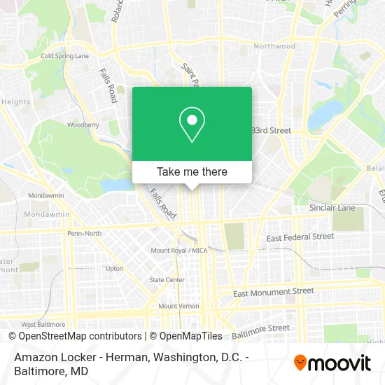 Amazon Locker - Herman map